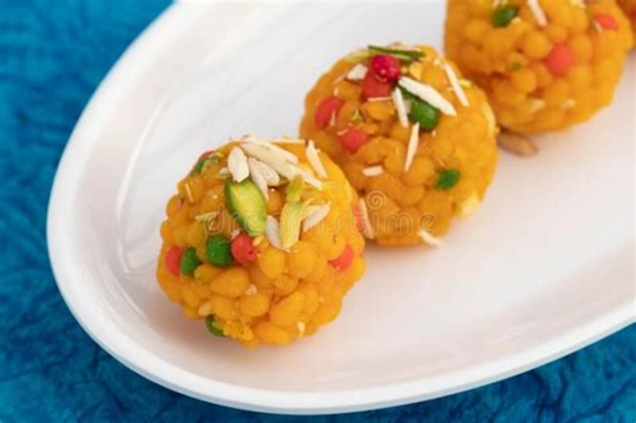 Ghee Bundia Laddu