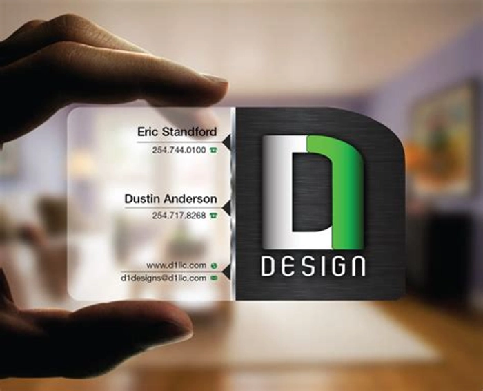 TRANSPARENT VISITING CARDS