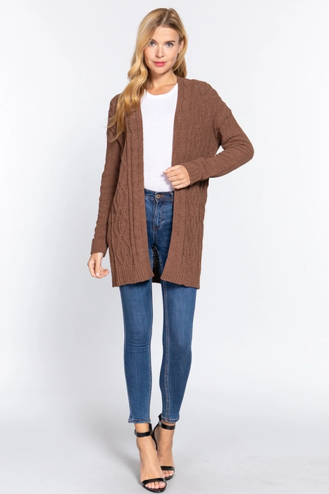 Chenille on sale sweater cardigan