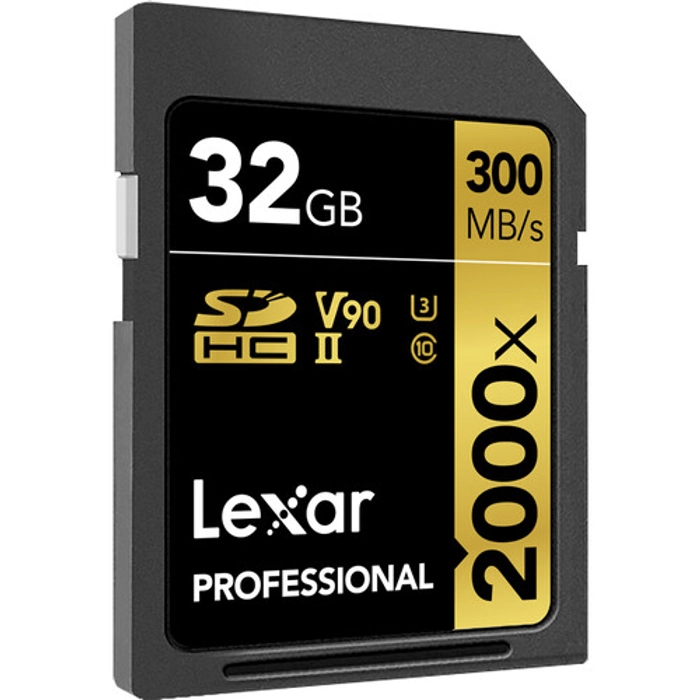 Lexar Professional 2000x SDHC/SDXC UHS-II V90, WITHOUT reader, RW up to 300/260 MB/s, 32GB/64GB/128GB/256GB