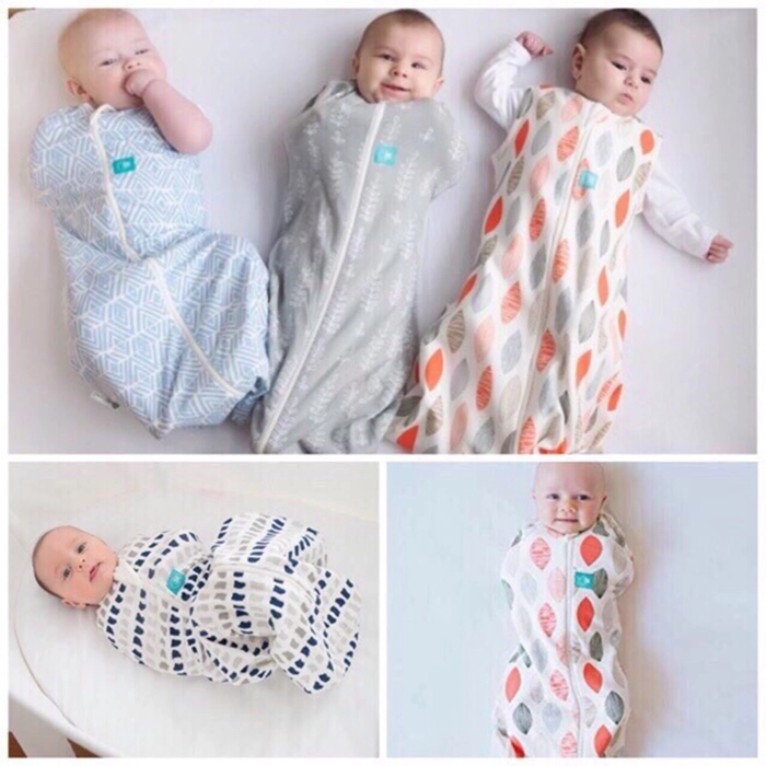 Zip Swaddle 2-Way Comfort Sleep Bag Infant Baby Wrap Blanket For Baby (0-12 Month) Bedung Bayi Blanket