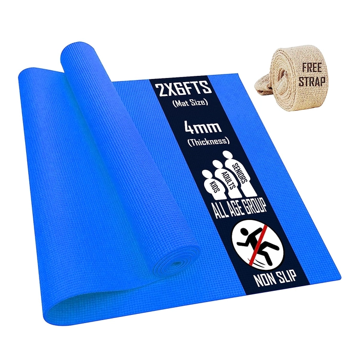 YOGTAPAS 6MM (EVA + TPE) Premium Yoga Mat for women men Anti-Skid  Lightweight Easy to