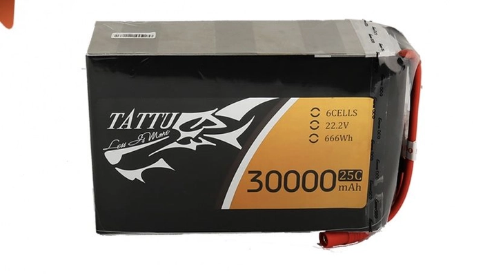 Tattu 30000mAh 22.2V 25C 6S1P Lipo Battery AS150+XT150 CONNECTOR