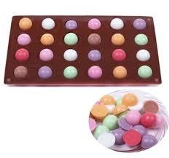 36 Cavity Mini Half Ball Sphere Silicone Candy Chocolate Jelly Ice Cubes Cake Mould Ball Tools