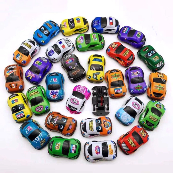 5/pk Mini Pull Back Car Random Design Mini Plastic Vehicle Kereta Mainan