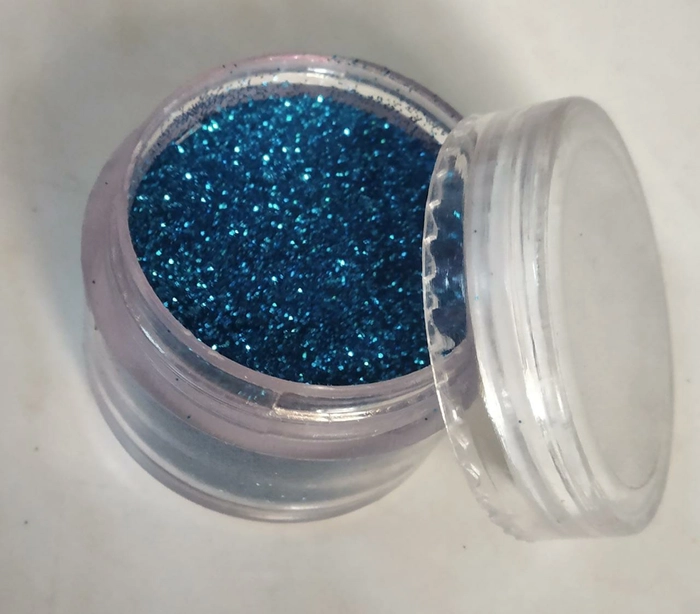 2gm Deep Turquoise Blue Colour Disco Dust Cake Decoration