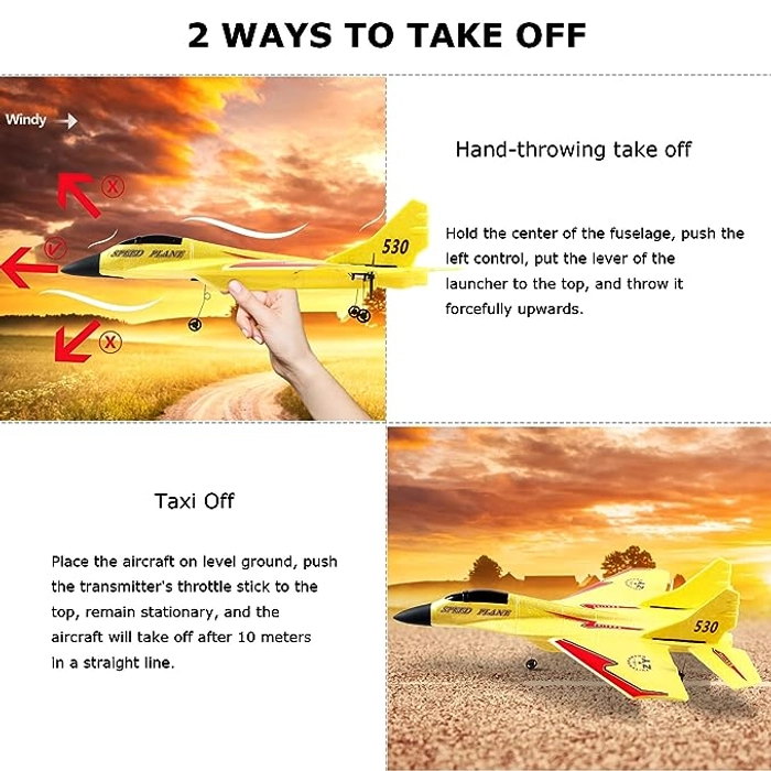 Rc Airplanes, Remote Control Airplanes Glider 2.4 GHZ, 2 Channels RC Plane