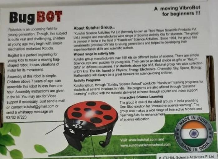 BugBot - A moving VibroBot for beginners