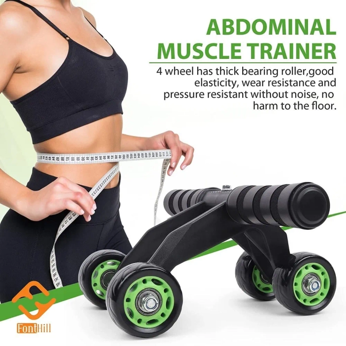 Ab Roller 4 Wheel Toner Exercise Equipment for Abdominal Core Workouts