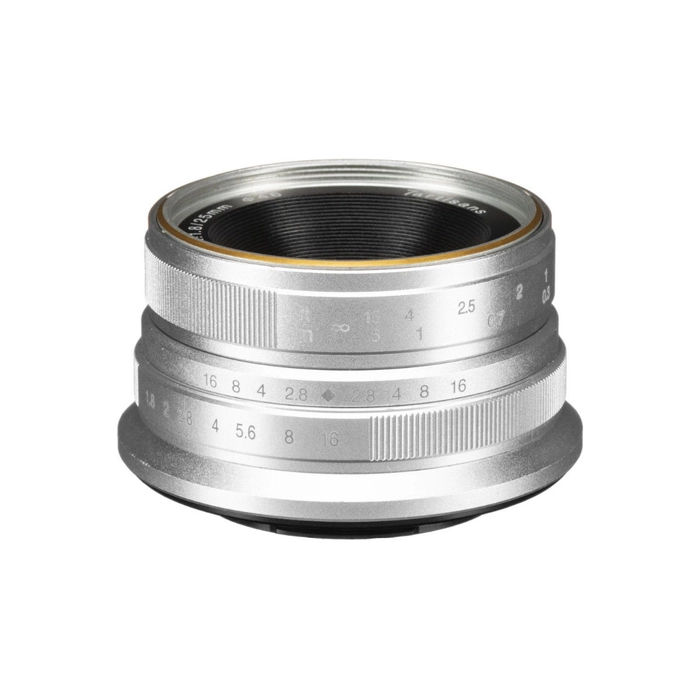 7artisans 25mm f/1.8 Lens for Fujifilm X / Silver