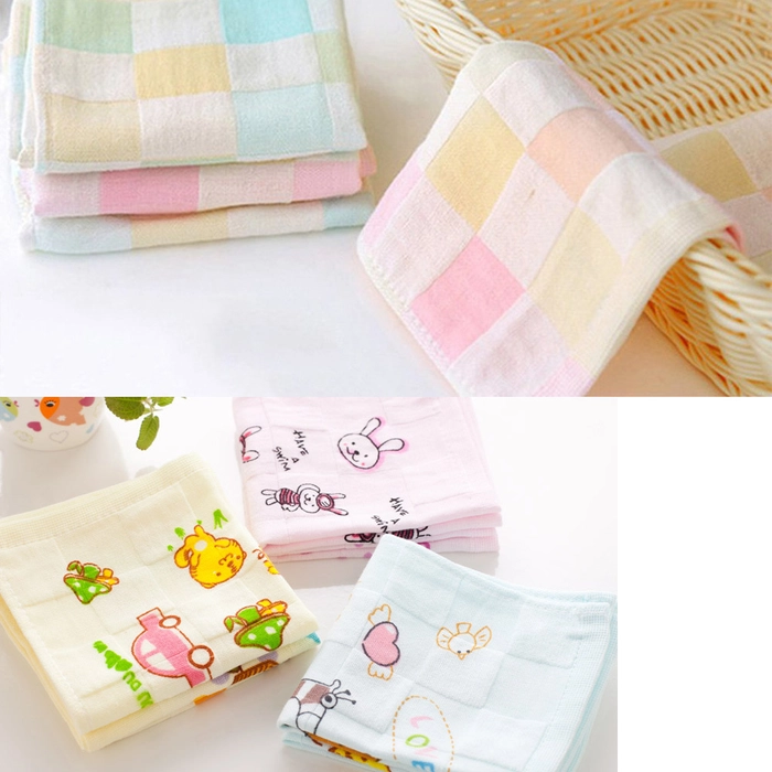 Baby Wash Cloth/ Muslin Gauze/ Face Towel/ Handkerchief/ Hanky Super Soft Quick Dry Absorbent 25 x 25cm