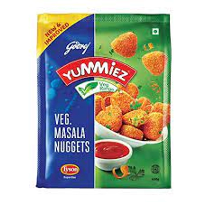 YUMMIEZ CHICKEN MASALA NUGGETS 400GM