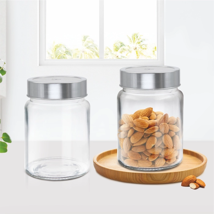 Buy Borosilicate Glass Round Jar & Set - Treo by Milton