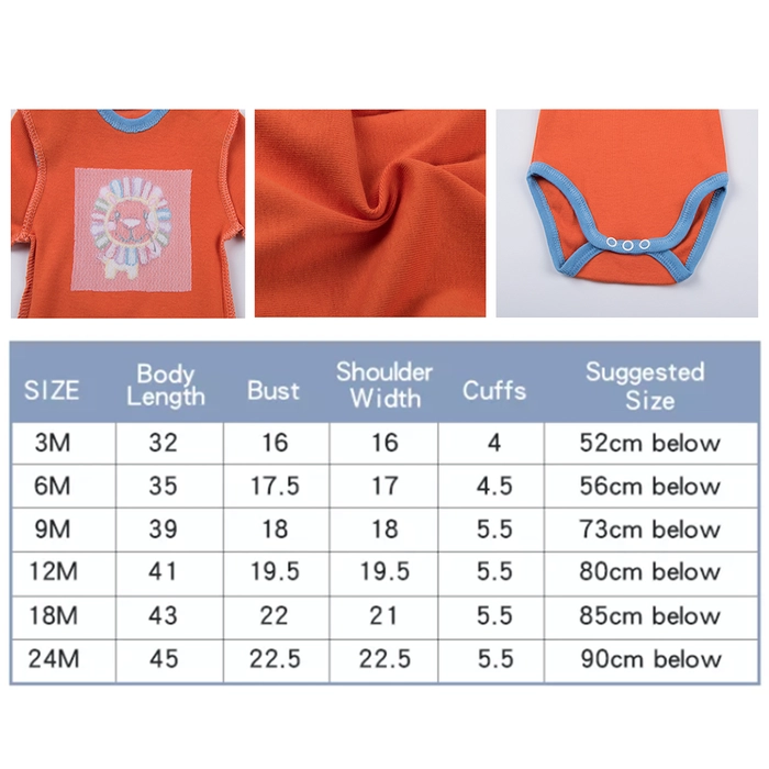 Baby Romper Baby Bodysuit Romper Set Short Sleeve 5pcs Boy Girl (Random Design)