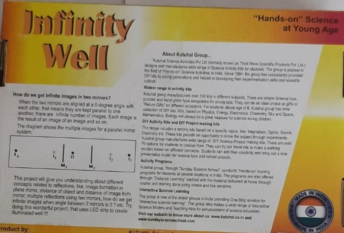 Infinity Well - Do-It-Yourself Activity Project Kit