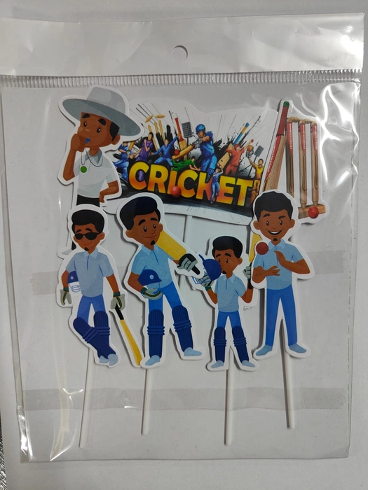 Buy Cricket Player Personalised Cake Topper Acrylic, NAME Happy Birthday  Cake Decoration Topper Choice of Colours Available .256 Online in India -  Etsy