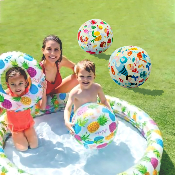 INTEX 20x20 inches Beach Ball Inflatable Ball Swimming Ball Children Pool and Beach Toys Bola Kolam Renang