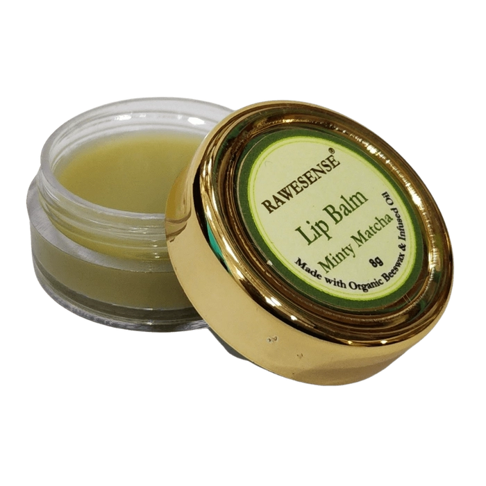 Rawesense Minty Matcha Lip Balm - Soft and Nourished Lips / Pigmented & Dry Lips