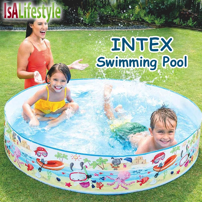 Intex 56451 56452 Kids Children Ocean Snapset Play Pool Playing Water Kolam Main Air Toys