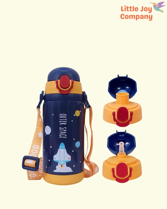 2 IN 1 INSULATED OUTER SPACE VACUUM BOTTLE - Double Lid - Little Joy ...