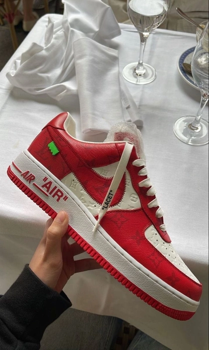 Nike Airforce 1 Low X Louis Vuitton Virgil Abloh Red