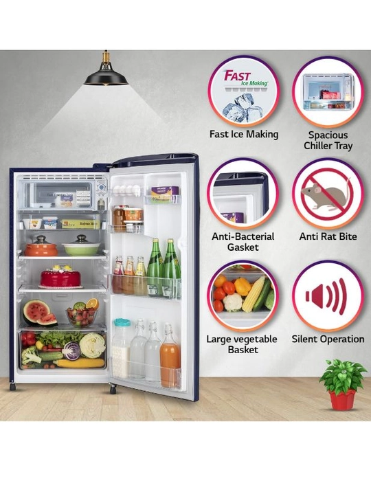 LG single Refrigerator 215 L(3 star)