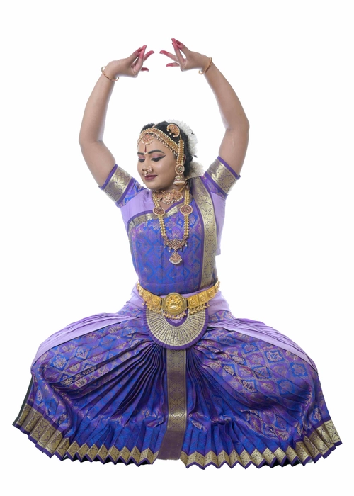 BLUE 36 inchs Pant Length Bharatanatyam Dance Costume | Art silk  Dharmavaram | eBay