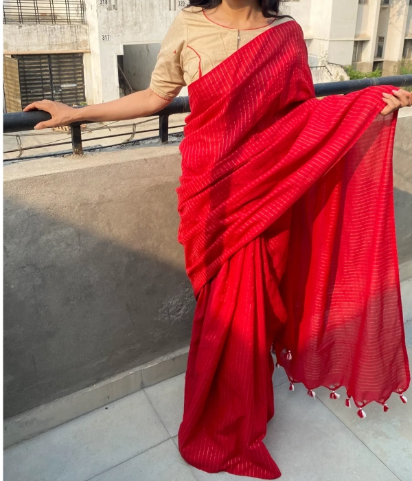 Maroon Georgette Saree with Golden Blouse Bollywood Designer Sari Blouse  Dresses | eBay