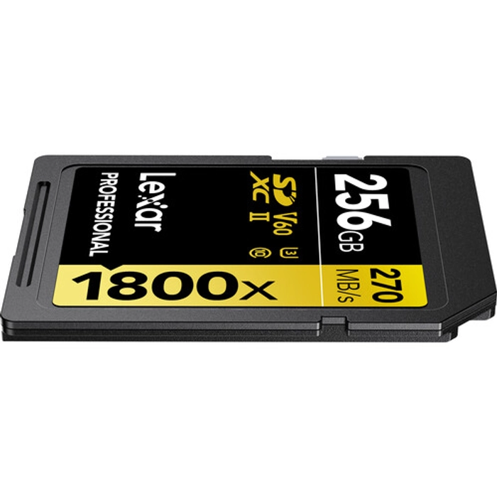 Lexar Professional 1800x SDXC™ UHS-II, U3, V60, RW up to 270/180 MB/s, 64GB/128GB/256GB/512GB