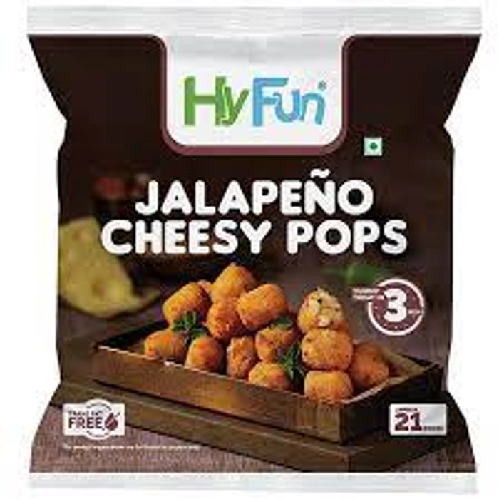 HYFUN JALAPENO CHEESY POPS 250GM