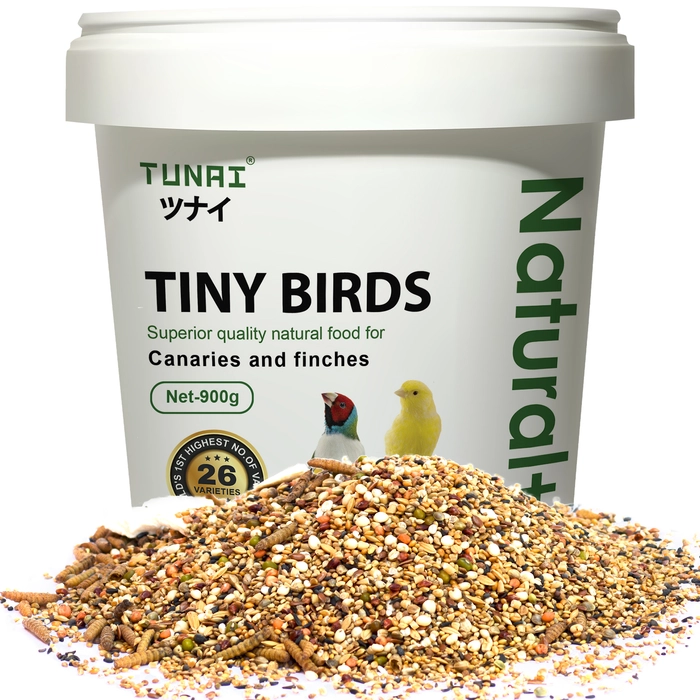 Tunai Natural + 26 Varieties of Native Millets, Seeds and Mineral Foods for Birds (Tiny Birds - Canaries and Finches, 450g)