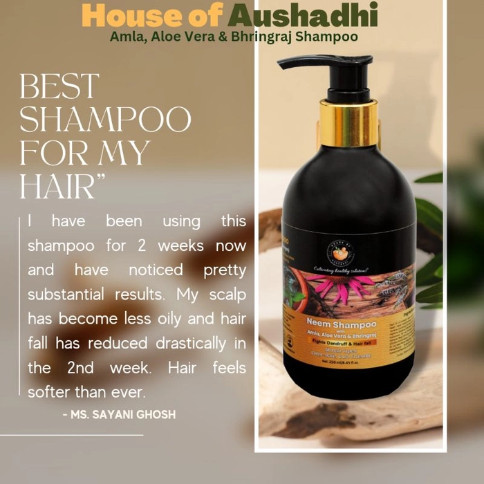 Neem Shampoo with Amla, Aloe Vera and Bhringraj