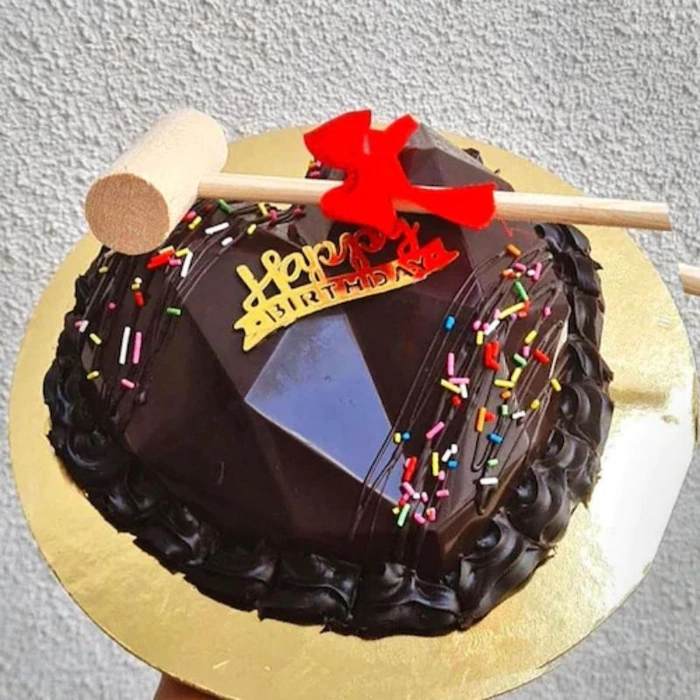 Heart Chocolate Pinata Cake