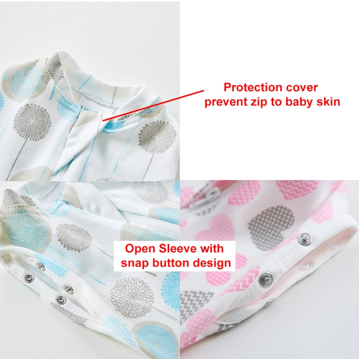 Zip Swaddle 2-Way Comfort Sleep Bag Infant Baby Wrap Blanket For Baby (0-12 Month) Bedung Bayi Blanket