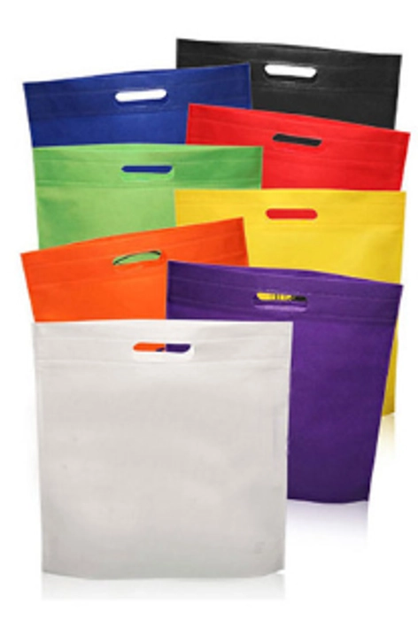 D cut discount plastic carry bags