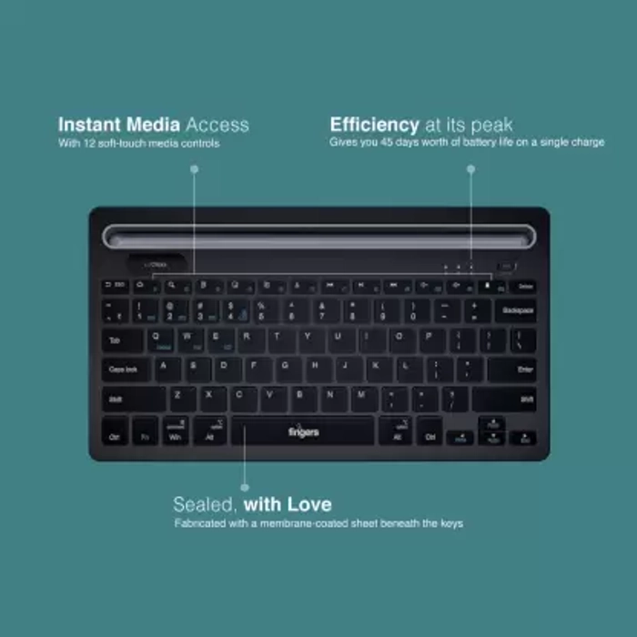 Fingers LilClicks Bluetooth Keyboard | Jet Black