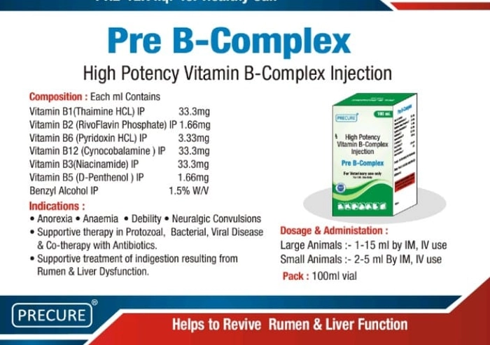 PRE B COMPLEX 100ML INJ