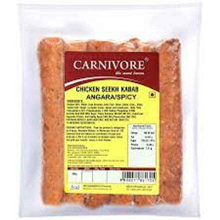 CARNIVORECHICKEN SEEKH KABAB (ANGARA/SPICY)500 GMS