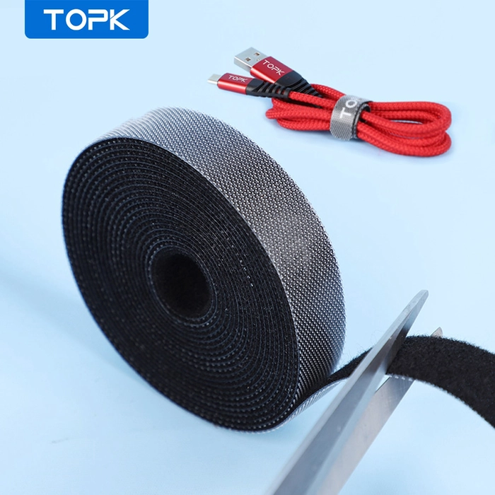 TOPK Velcro Cable Organizer Wire Winder Earphone Headphone Holder Mouse Charging Cable Cord Protector Storage Buckle Cable Management