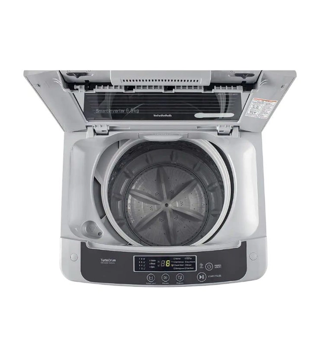 LG 6.5 Kg Top Load Washing Machine Silver (T65SKSF4ZD)