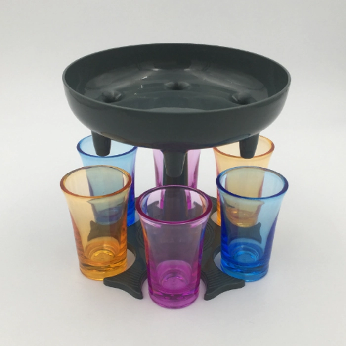 6 Shot Cups Part Drink Wine Dispenser Suitable On Juice Soft Drink Iced Beverage for Housewarming Camping Birthday Festival Celebration