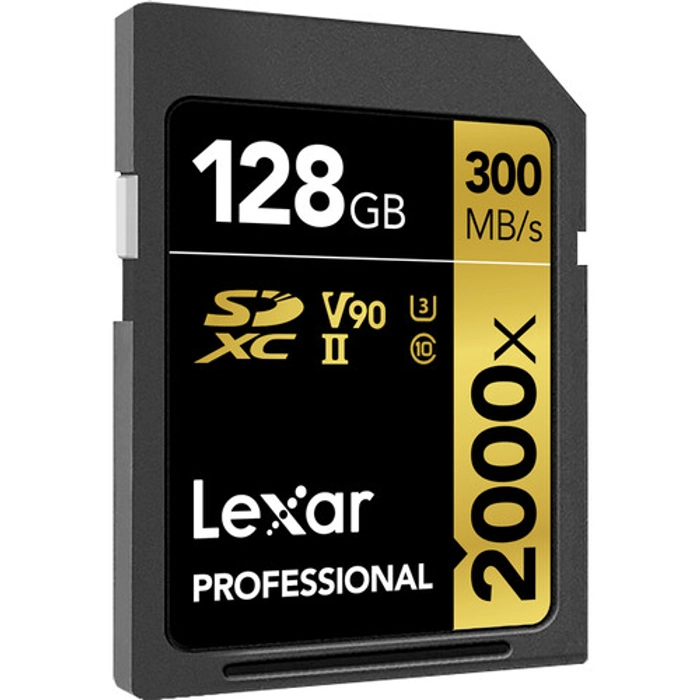 Lexar Professional 2000x SDHC/SDXC UHS-II V90, WITHOUT reader, RW up to 300/260 MB/s, 32GB/64GB/128GB/256GB