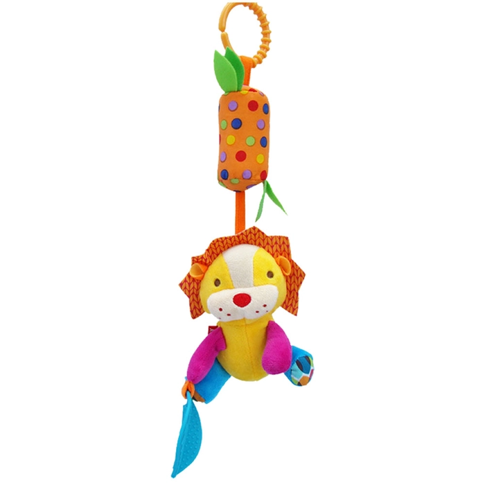 SKK Baby Rattle Wind Chime With Teether Clip on Toy for Stroller Crib Playmate