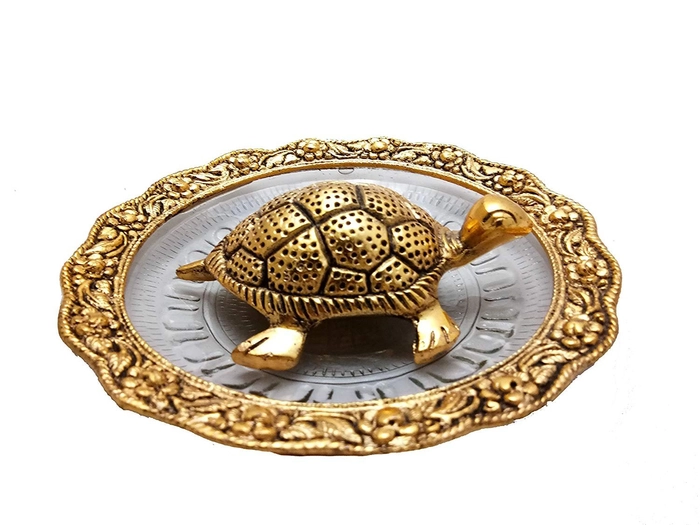 Feng Shui Tortoise On Plate