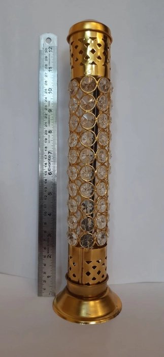 Metal Crystal Decorative Agarbati  (Insence Stick)  Stand