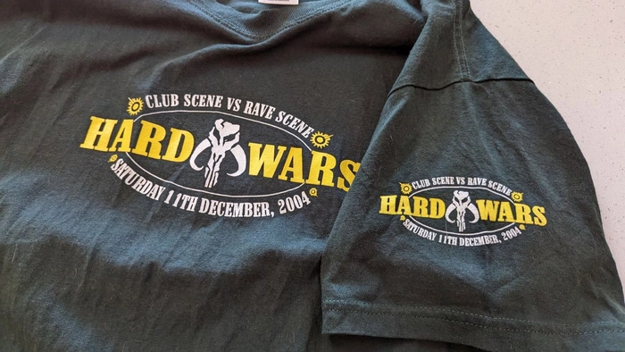 Hard Wars - Club Scene vs Rave Scene T-Shirt (Dark Green)