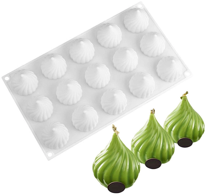 15 Cavity Silicone Modak Dessert Chocolate Mold Cake Tools - Divena IN