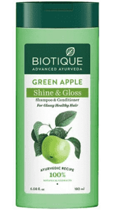 Biotique Green Apple Shine & Gloss  Shampoo & Conditioner