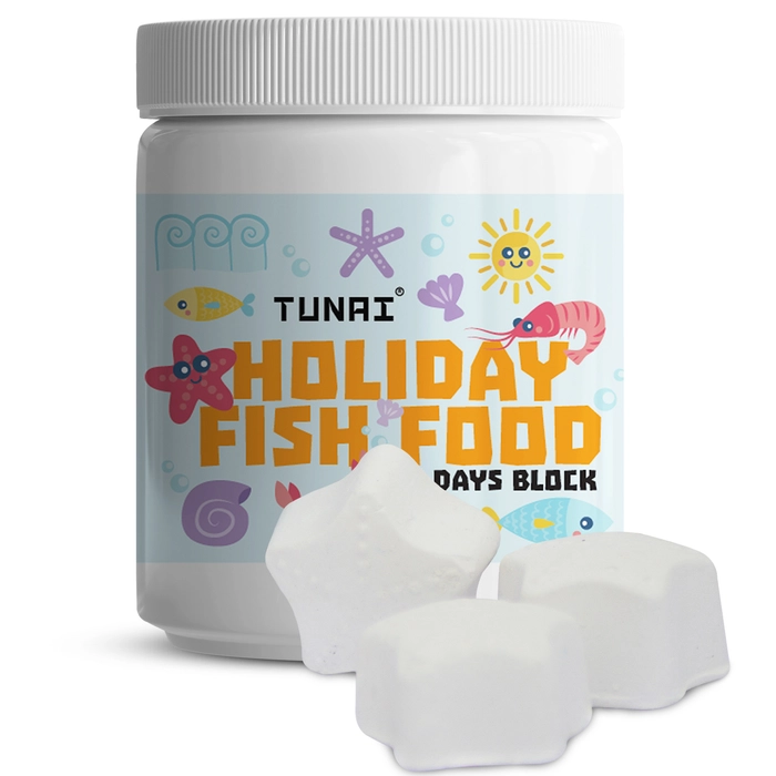 Tunai Holiday Fish Food | Four Blocks | Fortified with Nutrients Each Block Lasts 4 Days Perfect Vacation Food for All Tropical Fish