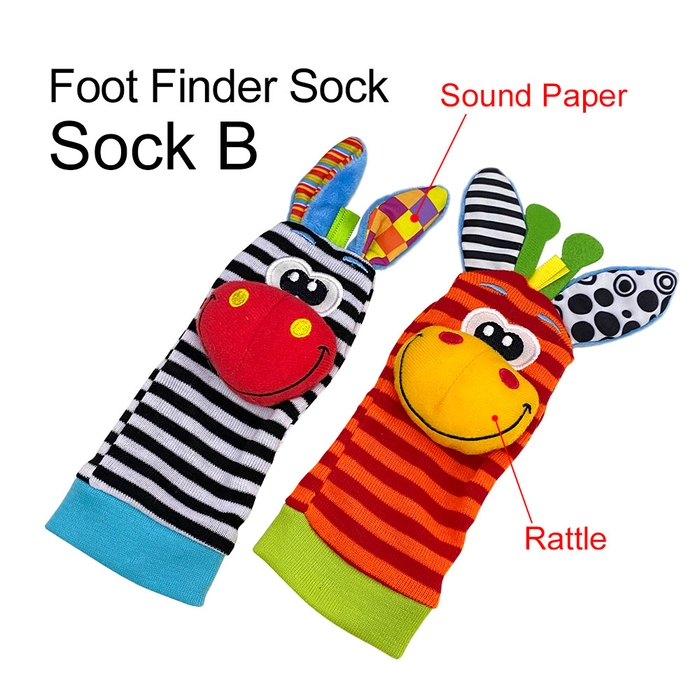 Baby Hand Wrist Rattle Sock Foot Finders Development Toy Strap Rattle Socks SKK Sozzy